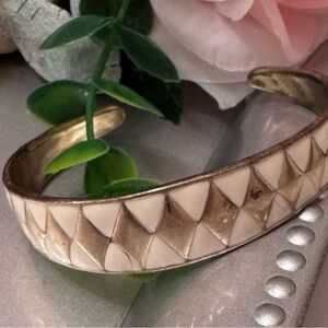 Lucky Brand Gold Bangle with Butterfly Design